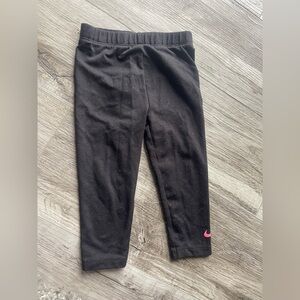 Nike Black and Pink Athletic Leggings